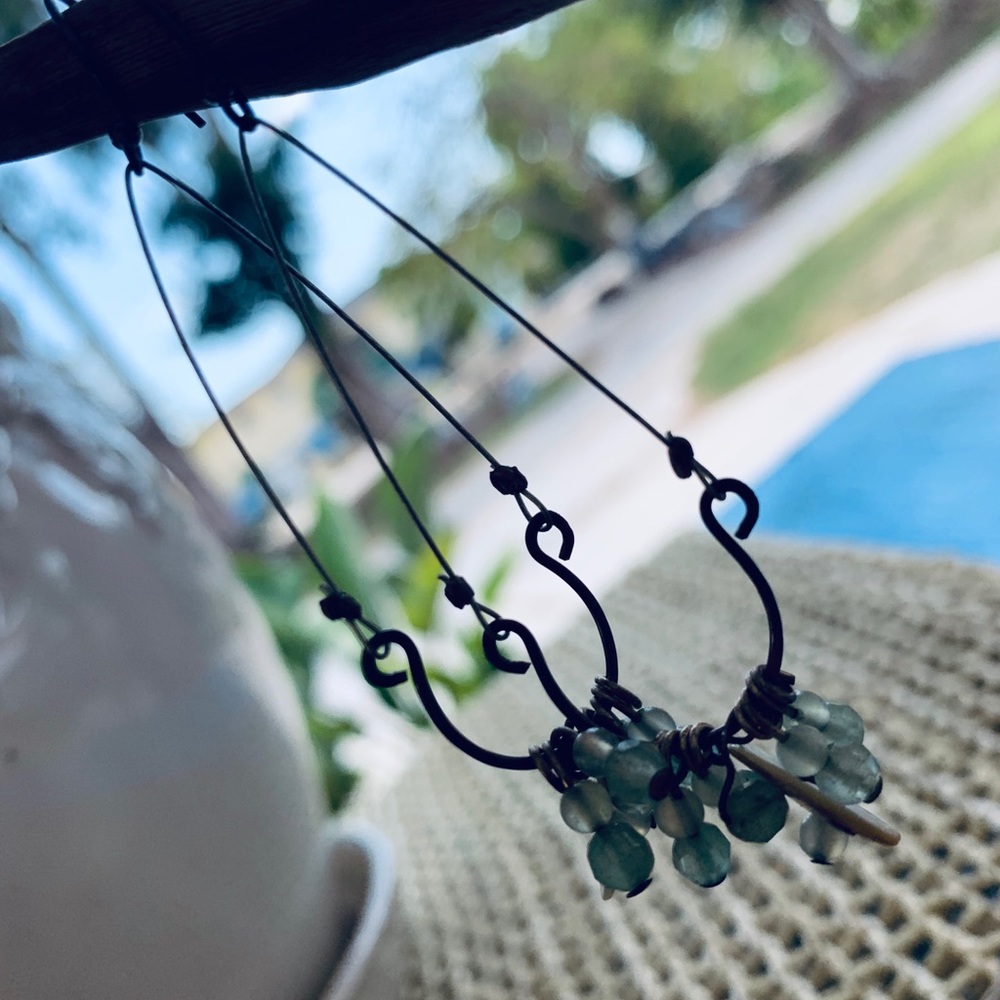 Button down hooo earring - Picture 2 of 4